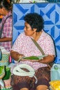 Interior of the market of flowers and fruits. Professions of local people.