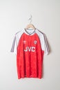 Bangkok, Thailand - Jan 18, 2022 : Arsenal retro shirt home jersey season 1991-1992 Royalty Free Stock Photo