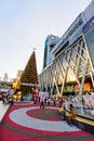 Chirstmas tree at front side of Central world shopping mall