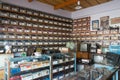 Old vintage different radios, television and electronic in antique store shelves at Bang Yai Nonthaburi, Thailand.