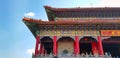 Art of gorgeous Architecture of Chinese temple style at Wat Leng Nei Yi 2, Thailand. This place is landmark for people travel