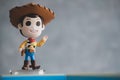 BANGKOK, THAILAND - January 19, 2022 : Cute figurine of Toy Story, blind box from Miniso. Woody is one of the main protagonist