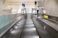 Bangkok Thailand , January 8 , 2023 : escalator in subway station