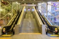 Bangkok, Thailand - January 28, 2017: Stairway and elevators at Royalty Free Stock Photo