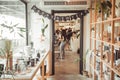 BANGKOK, THAILAND - JANUARY 22, 2017: An Undefined people relaxing at The Bloc Cafe, Bangkok, Thailand