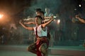 Ancient boxing dance is Northeastern traditional Thai dancing in Participants take part in the celebration of Thailand tourism.