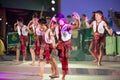 Ancient boxing dance is Northeastern traditional Thai dancing in Participants take part in the celebration of Thailand tourism.