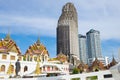 View of the abandoned skyscraper of Sathorn Unique Tower