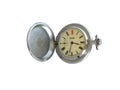 Vintage hunter pocket watch Molnija Royalty Free Stock Photo