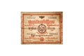 Bangkok, Thailand - July 27, 1946. Antique Lotto or Lottery on white background, isolated 188884