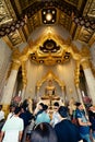 The Biggest Buddha made of gold, Wat trai mit wittayaram, bangkok, Thailand.