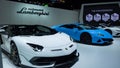 Bangkok, Thailand - July 19, 2020: At the Bangkok International Motor Show 2020 Lamborghini cars were displayed. is a competition