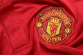 BANGKOK, THAILAND - JULY 12: The Logo of Manchester United Football Club on the Jersey on July 12,2017 in Bangkok Thailand.