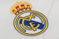 BANGKOK, THAILAND - JULY 12: The Logo of Real Madrid on Footb