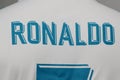 BANGKOK, THAILAND - JULY 12: The Name of Cristiano Ronaldo on R