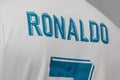 BANGKOK, THAILAND - JULY 12: The Name of Cristiano Ronaldo on R