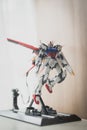 BANGKOK, THAILAND - JULY 27, 2016: Plastic model of GAT-X105 Aile Strike Gundam Ver.RM Master grade scale Royalty Free Stock Photo