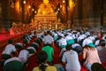 Bangkok, Thailand - July 06, 2014. The temple service, the monks, adoration of the people