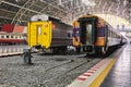 BANGKOK, THAILAND - July 6, 2018: Thai express train waiting for departure time at the main central station