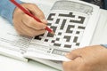 Bangkok, Thailand June 14, 2023 Alzheimer disease AD, Asian elderly woman playing sudoku puzzle game to practice for dementia