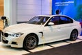 BANGKOK, THAILAND - JUNE 8, 2018: BMW 330e M Sport has been unveiled to use with ConnectedDrive mobile application in Bangkok, Th