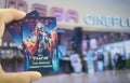 Bangkok, Thailand - June 25, 2022: Card Thor Love and Thunder collection, promotion from Major Cineplex, film based July 6, 2022