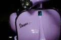 Close up Classic Purple Vespa