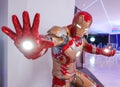 Iron Man model show in Avengers Endgame exhibition booth at emquartier, Iron Man is a fictional superhero in American comic books