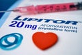 Bangkok, Thailand, June 1, 2020 Lipitor, Lipid cholesterol lowering drug, reduce LDL low density lipoprotein.