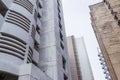 Bangkok, Thailand - June 5, 2016 : Old and new residence high-rise buildings of student of Chulalongkorn university. Royalty Free Stock Photo