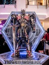 Bangkok, Thailand - June 15, 2017: Optimus Prime from the Transformers: The Last Knight. It is the fifth installment of the live- Royalty Free Stock Photo