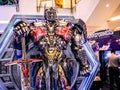 Bangkok, Thailand - June 15, 2017: Optimus Prime from the Transformers: The Last Knight. It is the fifth installment of the live- Royalty Free Stock Photo