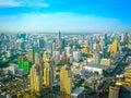 Bangkok, Thailand - June 30, 2008: Panorama of near Petchburi Road