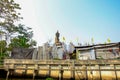 Restoration site on the Buddha Statue is being restored in Bangkok,Thailand. Royalty Free Stock Photo