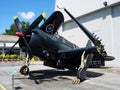 Dive bomber aircraft Curtiss SB2C-5 Helldiver