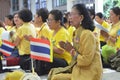 BANGKOK THAILAND-JUNE 09,2016-70th year in reign of King of Thailand