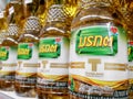 BANGKOK, THAILAND - JUNE 16: Thai brand Lericap process palm oil for sale on the supermarket shelf of Foodland supermarket on June