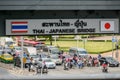 Bangkok, Thailand - June 15, 2016: Thai-Japanese Bridge Silom tourist area in Bangkok