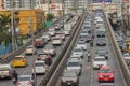 BANGKOK, THAILAND - June 31, 2016: Traffic reaches gridlock