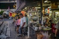 Unacquainted Thai people or tourist in Talat Phlu Train Station Market.Talat Phlu Market is the Old market and very Famous local F