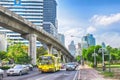 View of Ratchadamri Road, Okura Prestige hotel in Bangkok, Thailand