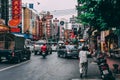 Bangkok, Thailand, 12.14.18: Life in the Streets of Chinatown in the Capital. Hectic rush on the streets.