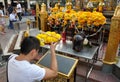 Bangkok, Thailand: Man at Erawan Shrine