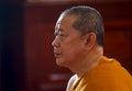 Bangkok, thailand March 25, 2020, .Buddhist monks pray blessing for people affected by the coronavirus disease COVID-19 outbreak