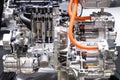 Bangkok Thailand :- March 26, 2021 Car engine NISSAN The new Technology E-power System offers full electric motor drive engine to