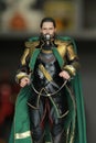 Close up shot of LOKI in AVENGERS Villian figure Royalty Free Stock Photo