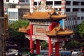 Colorful gates to Chinatown Royalty Free Stock Photo