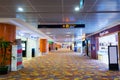 BANGKOK, THAILAND - MARCH 13: Empty deserted terminal in Bangkok airport due to Coronavirus outbreak Royalty Free Stock Photo