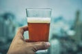 Handsome young man drinking beer Royalty Free Stock Photo