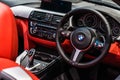 Bangkok, Thailand - March 31, 2019: Interior and Multifunction control wheel of All new the BMW Z4